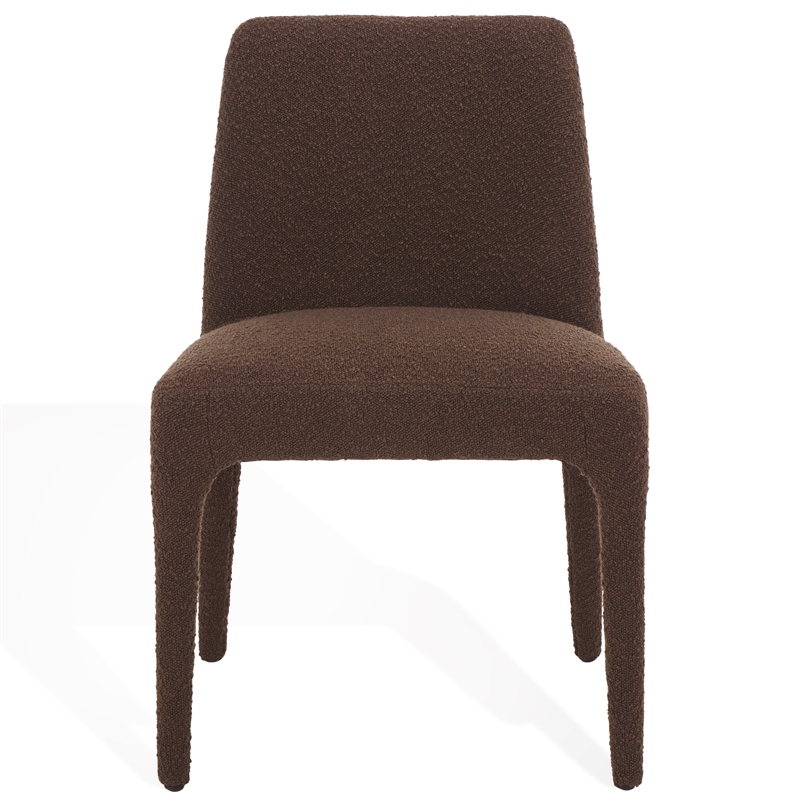 Safavieh Derrick Birch and Steel  Dining Chair in Brown