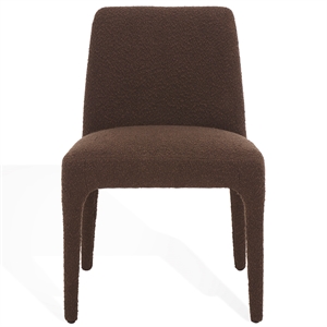 Safavieh Derrick Birch and Steel  Dining Chair in Brown