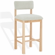 Safavieh Wrenley Wood Barstool in Taupe / Natural