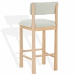 Safavieh Wrenley Wood Barstool in Taupe / Natural