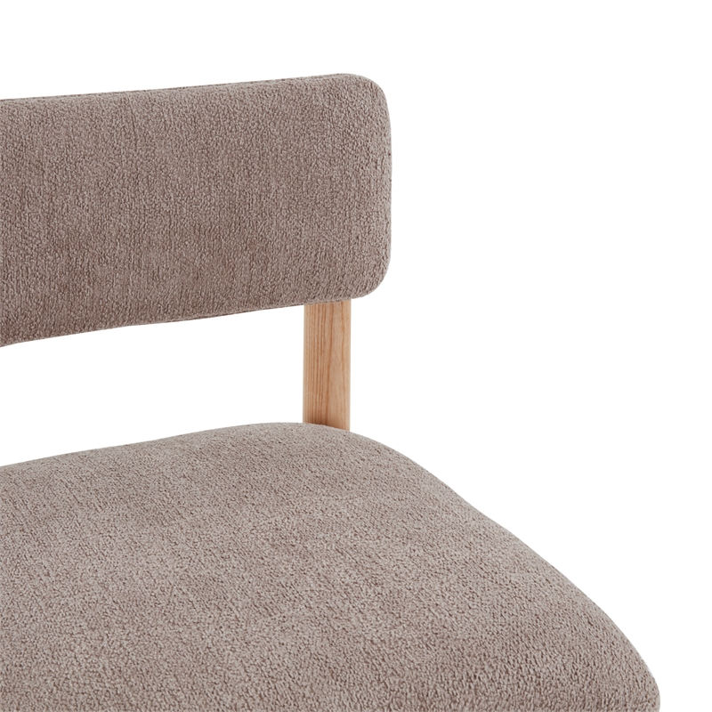 Safavieh Wrenley Wood Barstool in Light Brown / Natural
