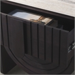 Safavieh Floris Wood and Iron  Nightstand in Black / Gray