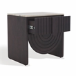 Safavieh Floris Wood and Iron  Nightstand in Black / Gray