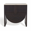 Safavieh Floris Wood and Iron  Nightstand in Black / Gray