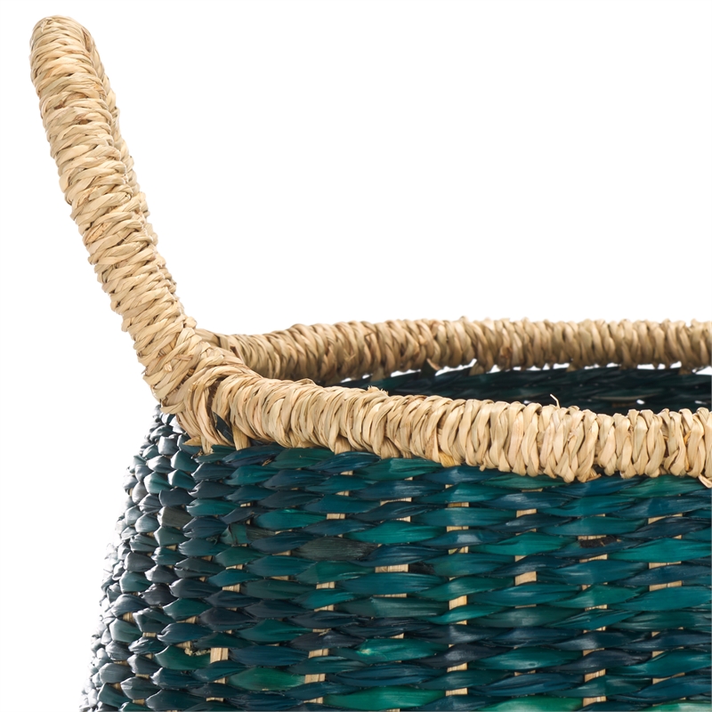 Safavieh Estra Seagrass Baskets in Green