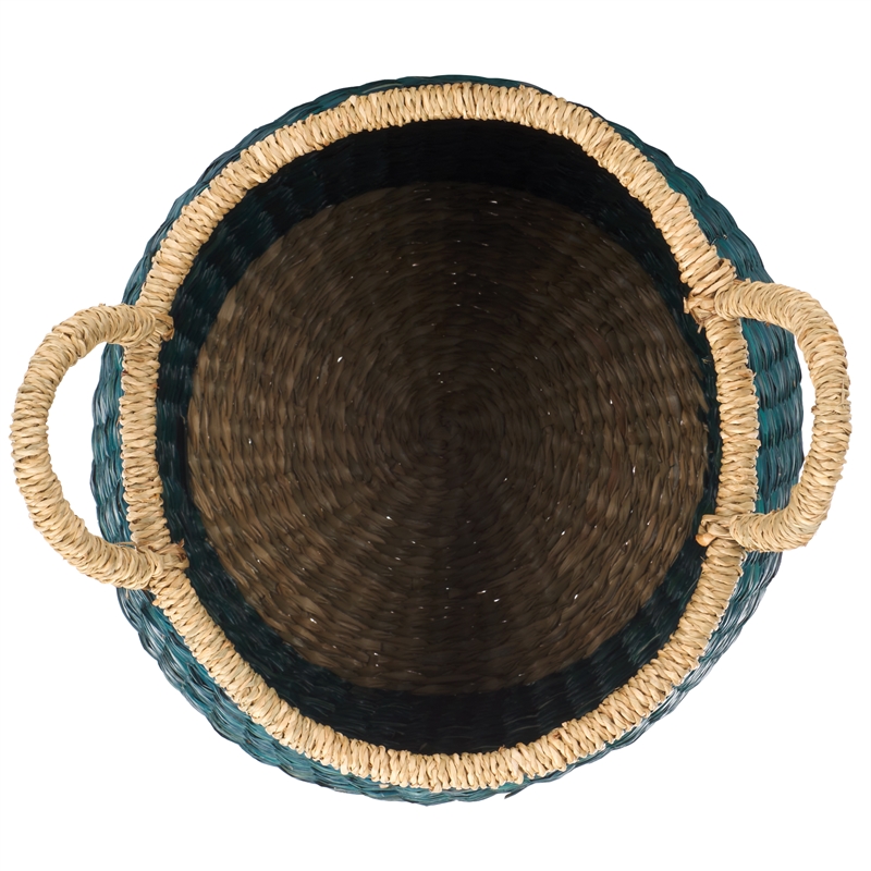 Safavieh Estra Seagrass Baskets in Green