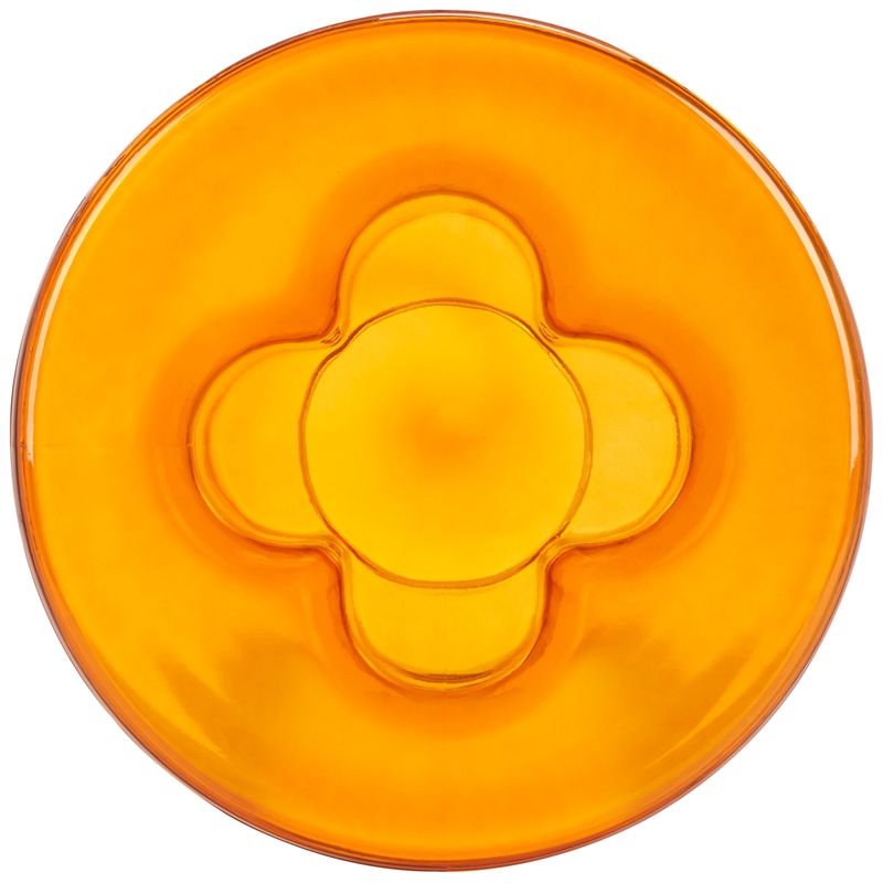 Safavieh Patterson Glass  Coffee Table in Orange