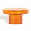 Safavieh Patterson Glass  Coffee Table in Orange