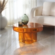 Safavieh Patterson Glass  Coffee Table in Orange