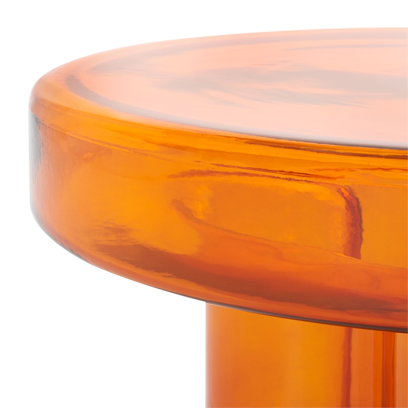 Safavieh Patterson Glass  Coffee Table in Orange