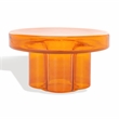 Safavieh Patterson Glass  Coffee Table in Orange