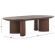 Safavieh Barnard Wood Coffee Table in Walnut