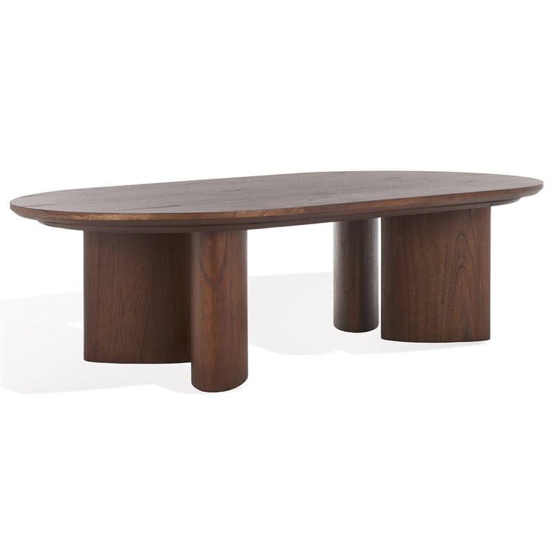 Safavieh Barnard Wood Coffee Table in Walnut