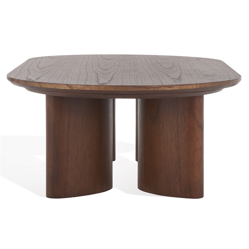 Safavieh Barnard Wood Coffee Table in Walnut