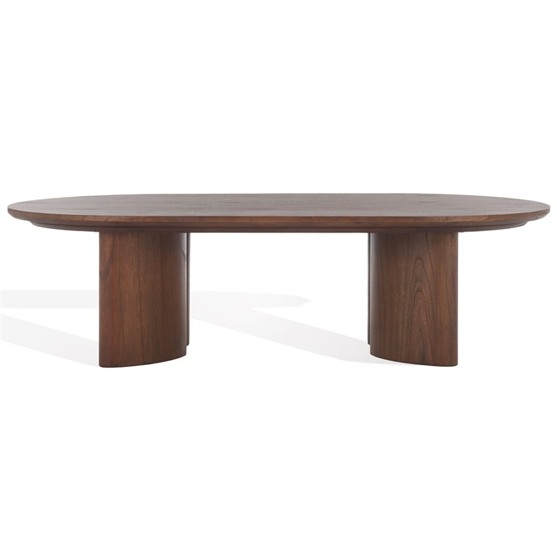 Safavieh Barnard Wood Coffee Table in Walnut