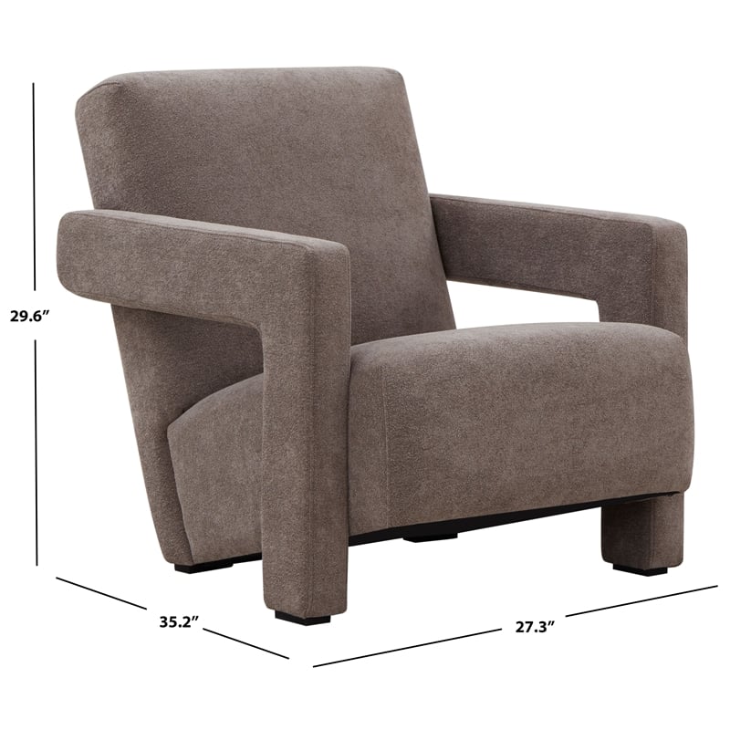 Safavieh Taylor Pine Wood Accent Chair in Brown