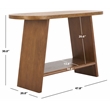 Safavieh Julianna Wood Console Table in Oak