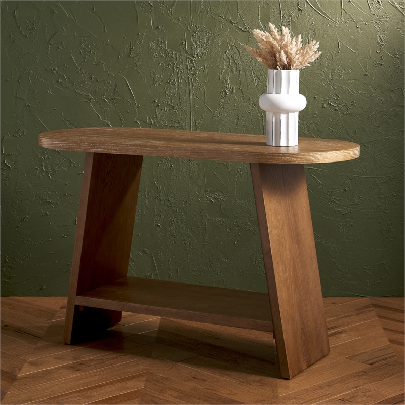 Safavieh Julianna Wood Console Table in Oak