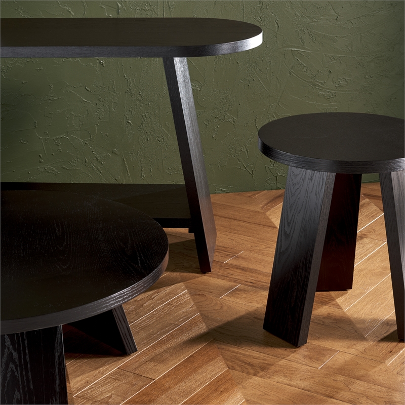 Safavieh Julianna Wood Console Table in Black