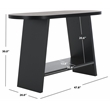 Safavieh Julianna Wood Console Table in Black