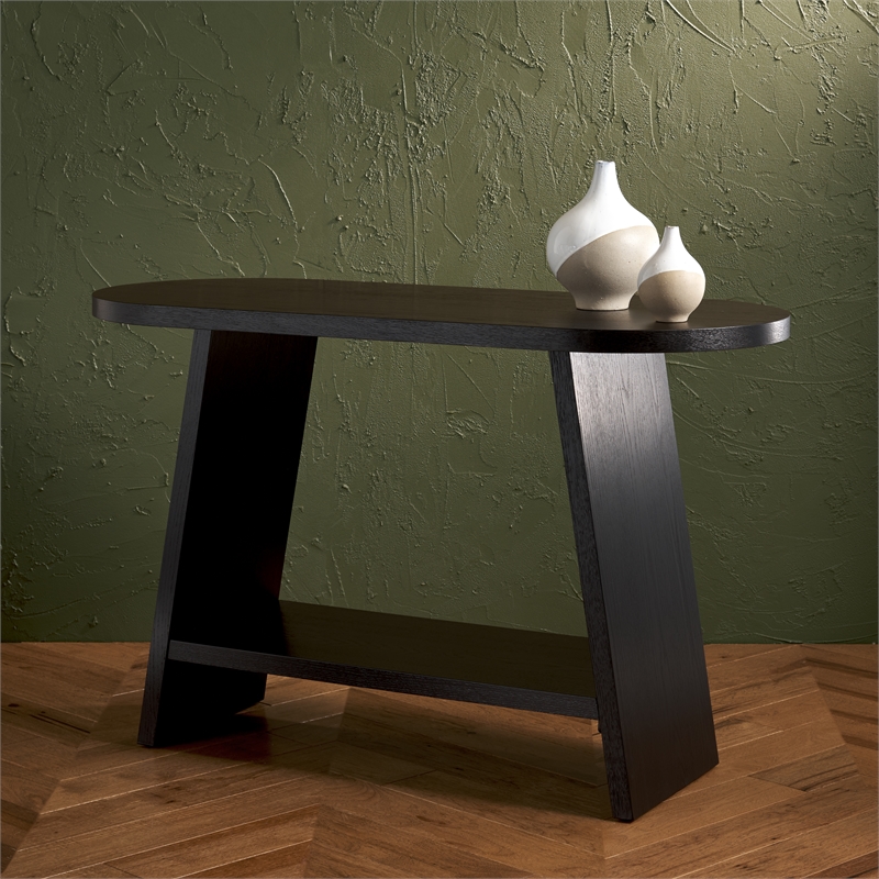 Safavieh Julianna Wood Console Table in Black