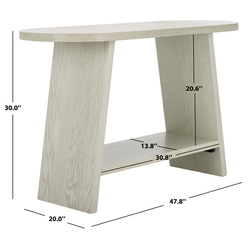 Safavieh Julianna Wood Console Table in White