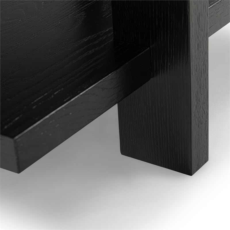 Safavieh Quigley Oak Accent Table in Black