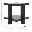 Safavieh Quigley Oak Accent Table in Black