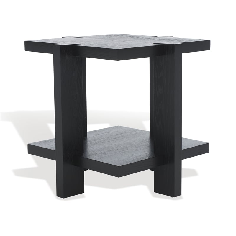 Safavieh Quigley Oak Accent Table in Black