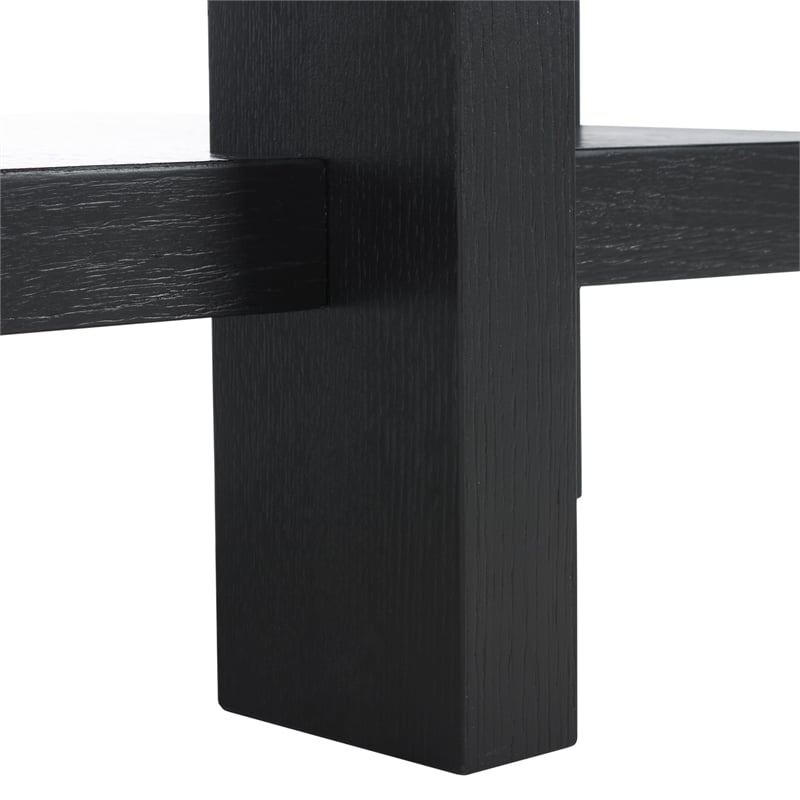 Safavieh Quigley Oak Accent Table in Black