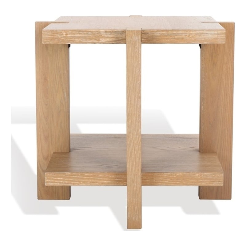 Safavieh Quigley Oak  Accent Table in Gray
