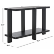 Safavieh Quigley Oak Console Table in Black