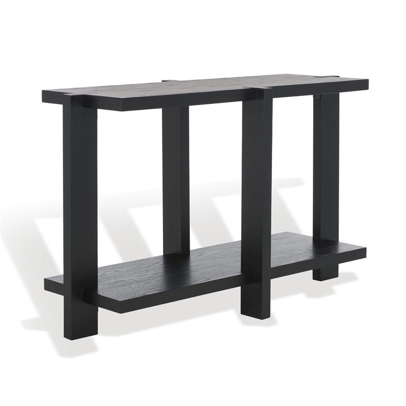 Safavieh Quigley Oak Console Table in Black