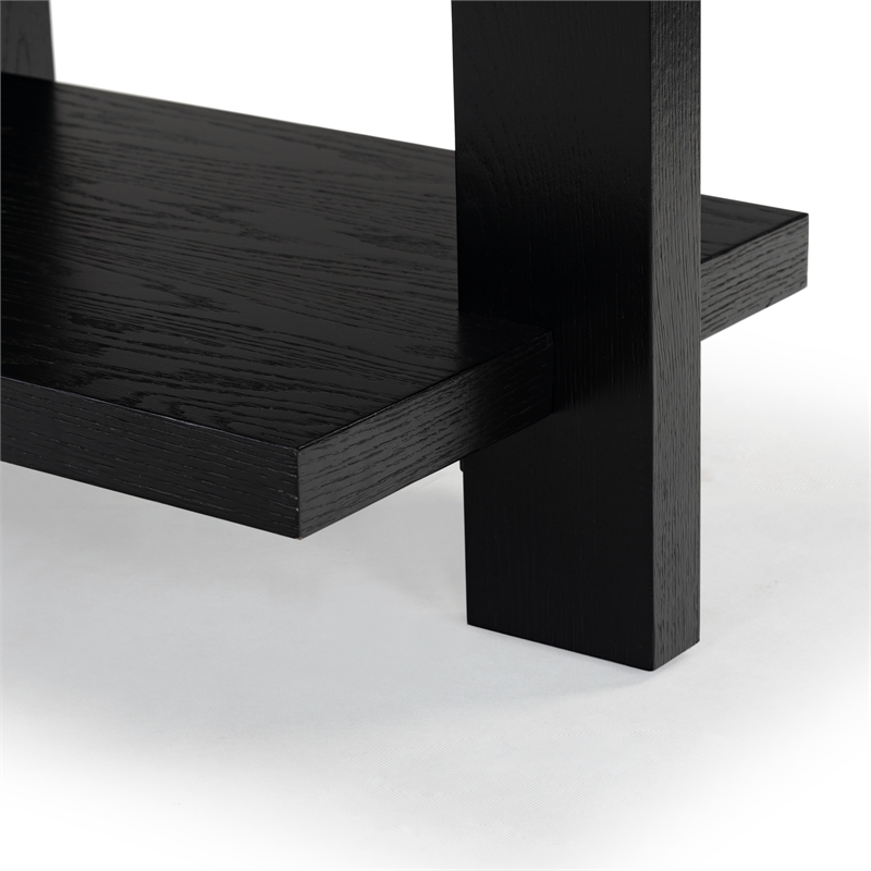 Safavieh Quigley Oak Console Table in Black