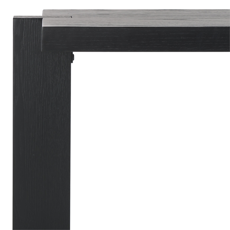 Safavieh Quigley Oak Console Table in Black