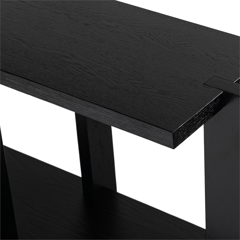 Safavieh Quigley Oak Console Table in Black
