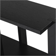 Safavieh Quigley Oak Console Table in Black