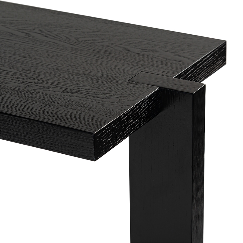Safavieh Quigley Oak Console Table in Black