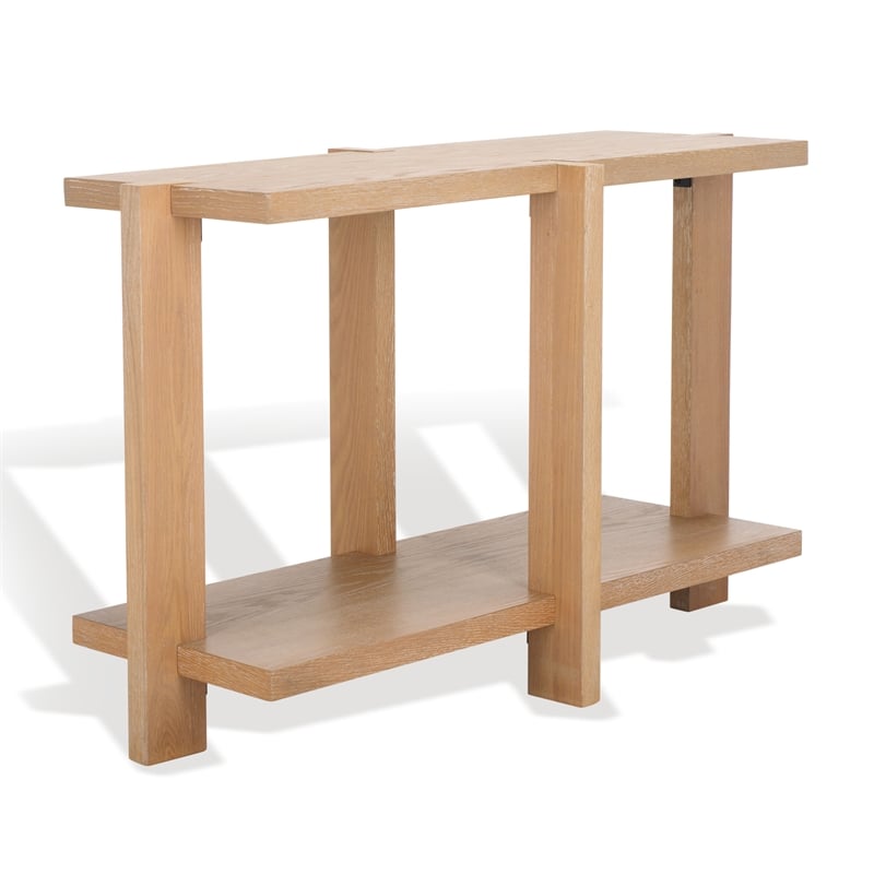Safavieh Quigley Oak Console Table in Gray