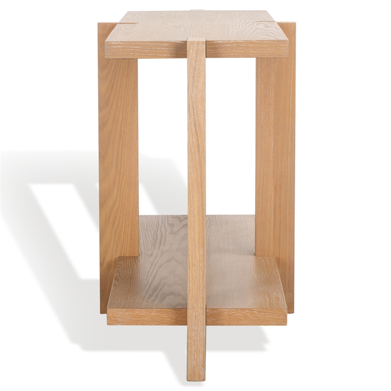 Safavieh Quigley Oak Console Table in Gray