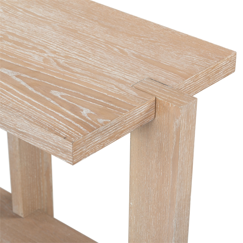 Safavieh Quigley Oak Console Table in Gray