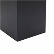 Safavieh Bourke Pine Wood and Velvet Ottoman in Ivory / Black