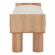 Safavieh Iryna Pine Wood Bench in Tan / Natural