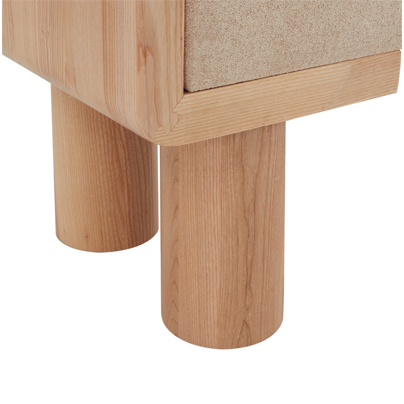 Safavieh Iryna Pine Wood Bench in Tan / Natural