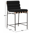 Safavieh Macibella Wood and Iron Counterstool in Black