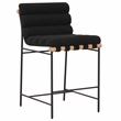 Safavieh Macibella Wood and Iron Counterstool in Black
