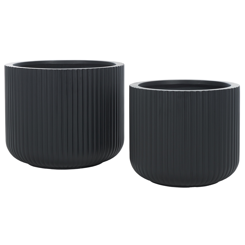 Safavieh Lucca Planters in Black