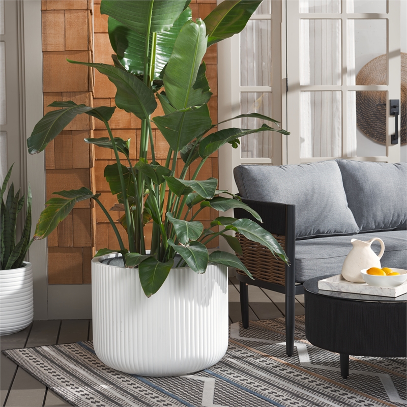 Safavieh Lucca Planters in White