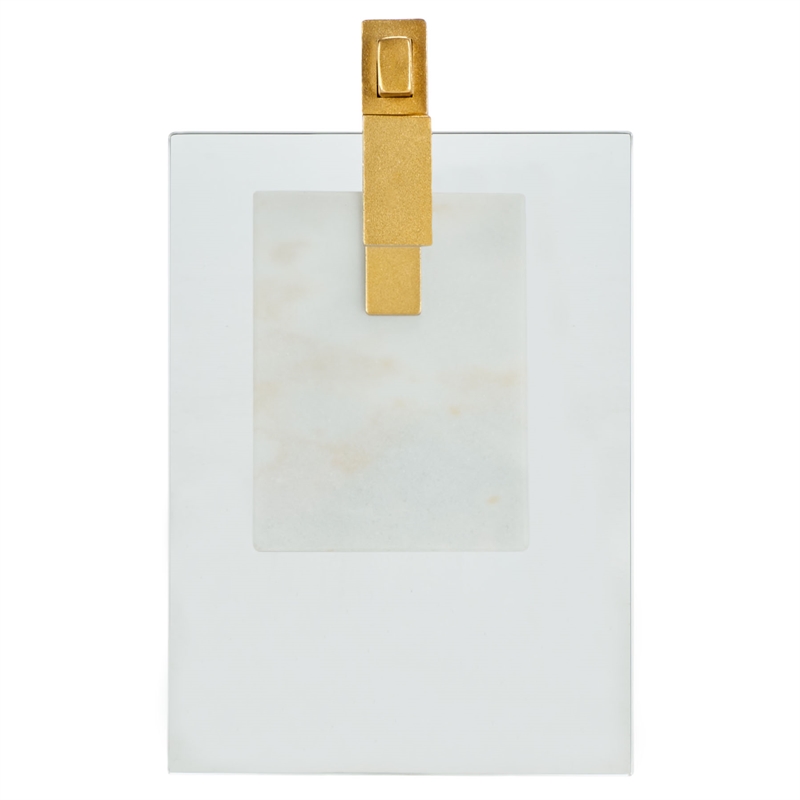 Safavieh Idris Iron  Drink Table in White / Gold