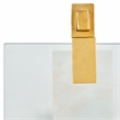 Safavieh Idris Iron  Drink Table in White / Gold
